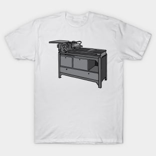 Vandercook Printing Press Illustration T-Shirt